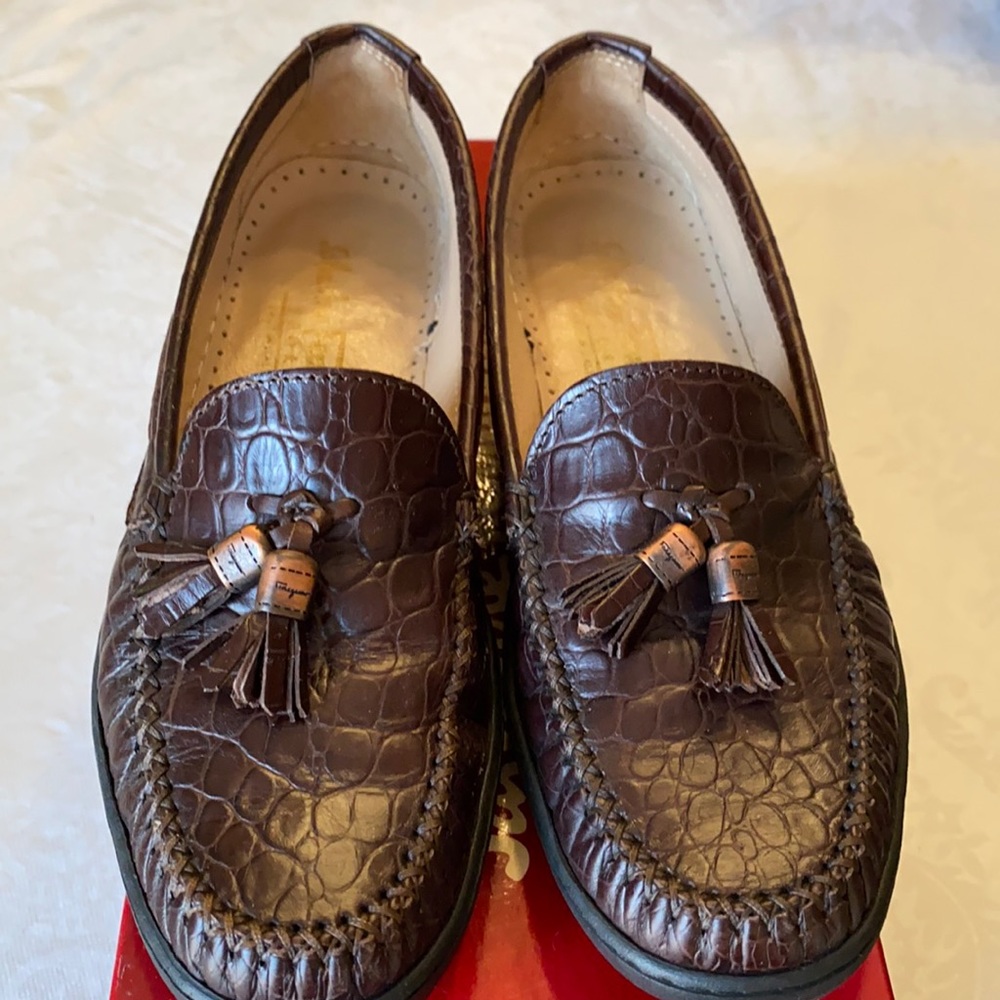 Salvatore Ferragamo Sport leather loafers 6.5B